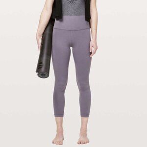 Lululemon Align Pant II Leggings 25" Graphite Purple Nulu High Rise Size 4
